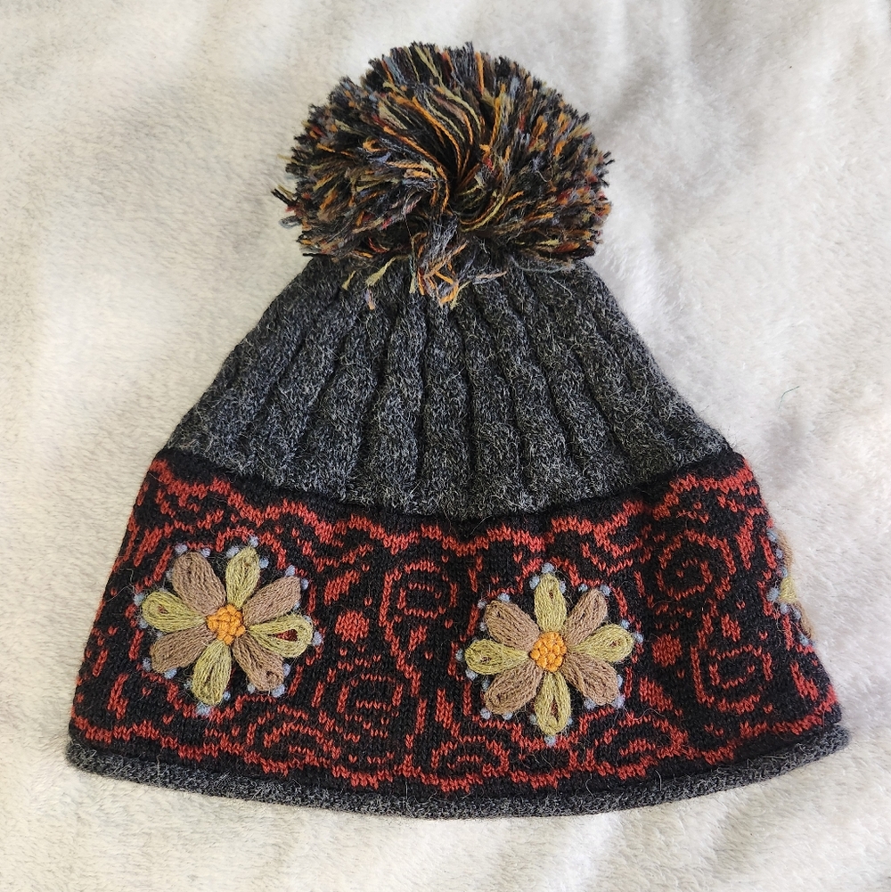 Peruvian Link Smokey Mountain Alpaca Hat Knit Cap Winter Hat